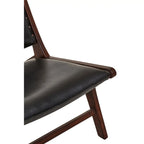 Inca Genuine Black Cow Leather Chair
