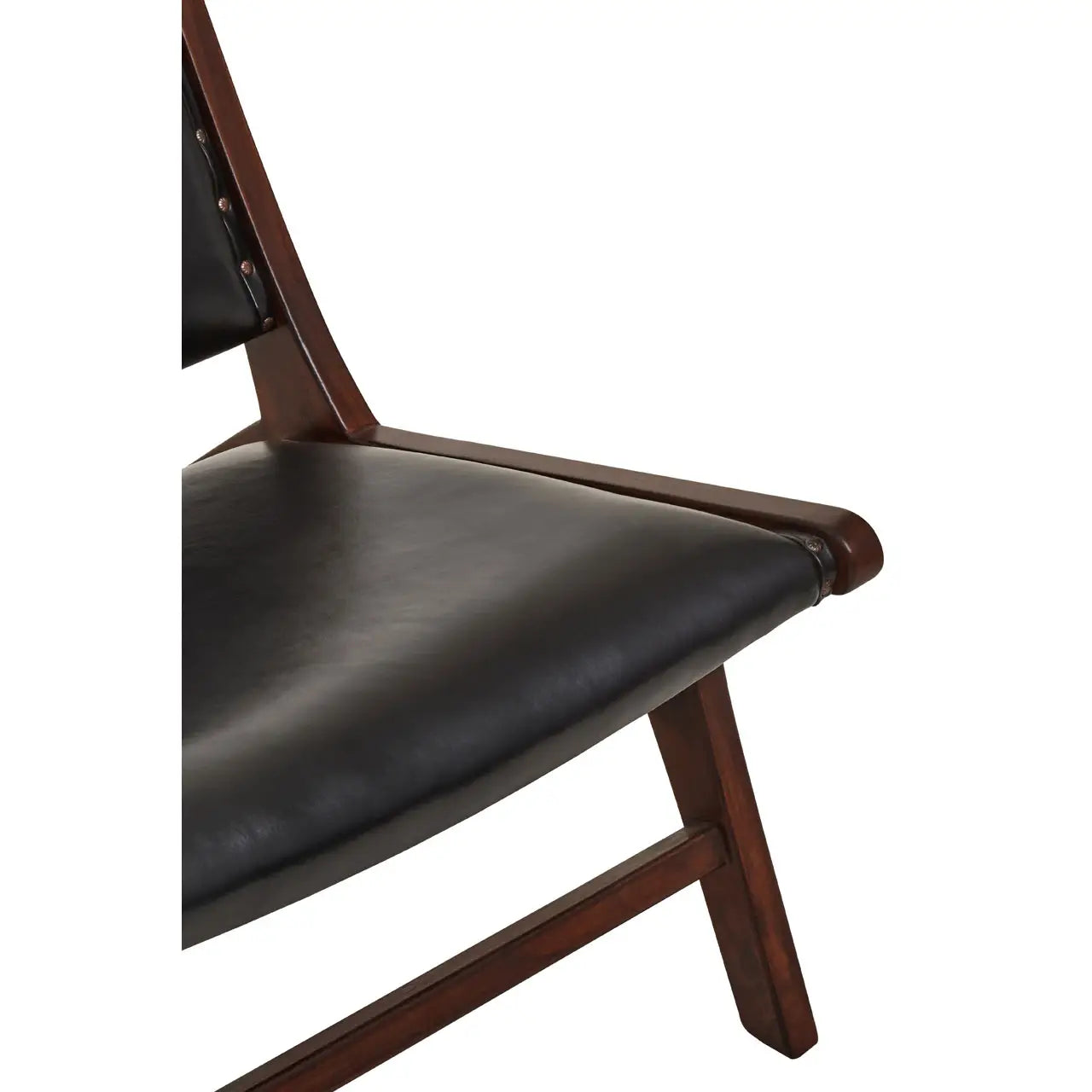 Inca Genuine Black Cow Leather Chair