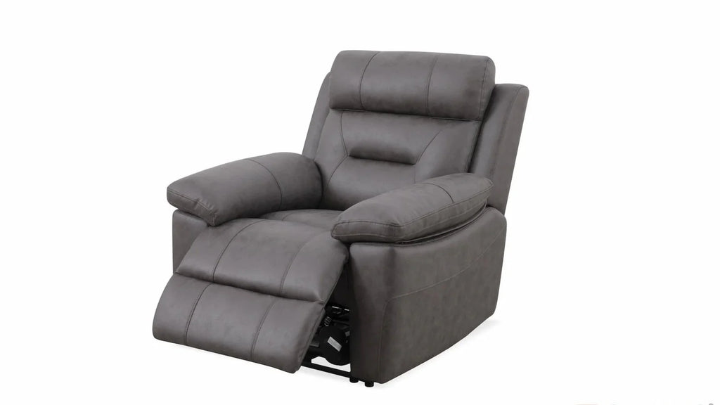 Lucca Inc Lay-Z-Boy Style Fabric Power Recliner Armchair