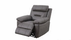 Lucca Inc Lay-Z-Boy Style Fabric Power Recliner Armchair