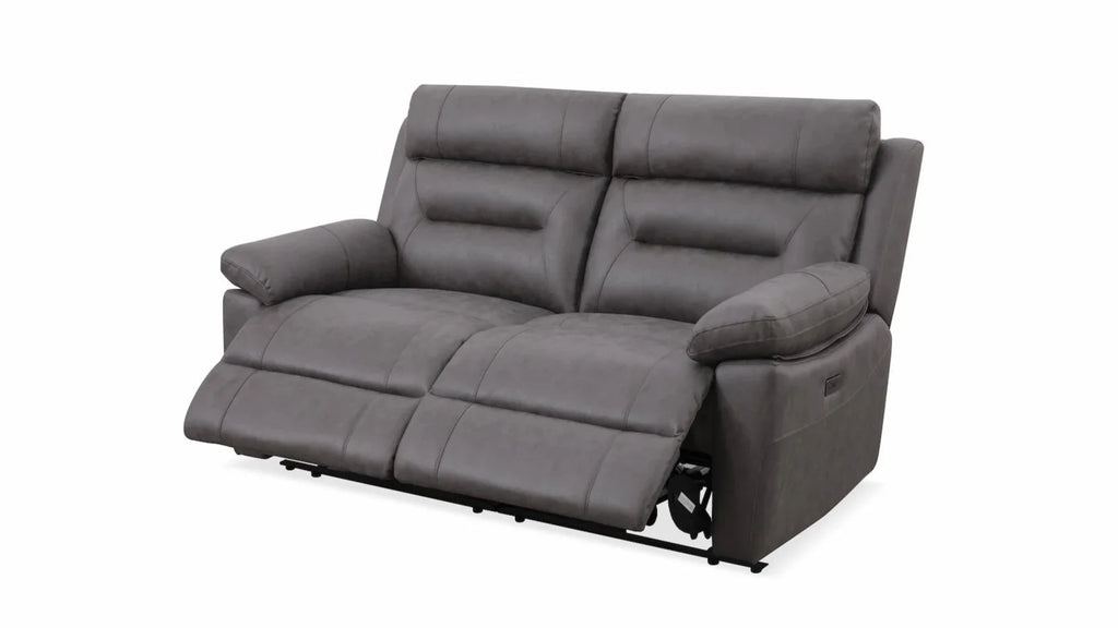 Lucca Inc Lay-Z-Boy Style Fabric Power Recliner 2 Seater Sofa