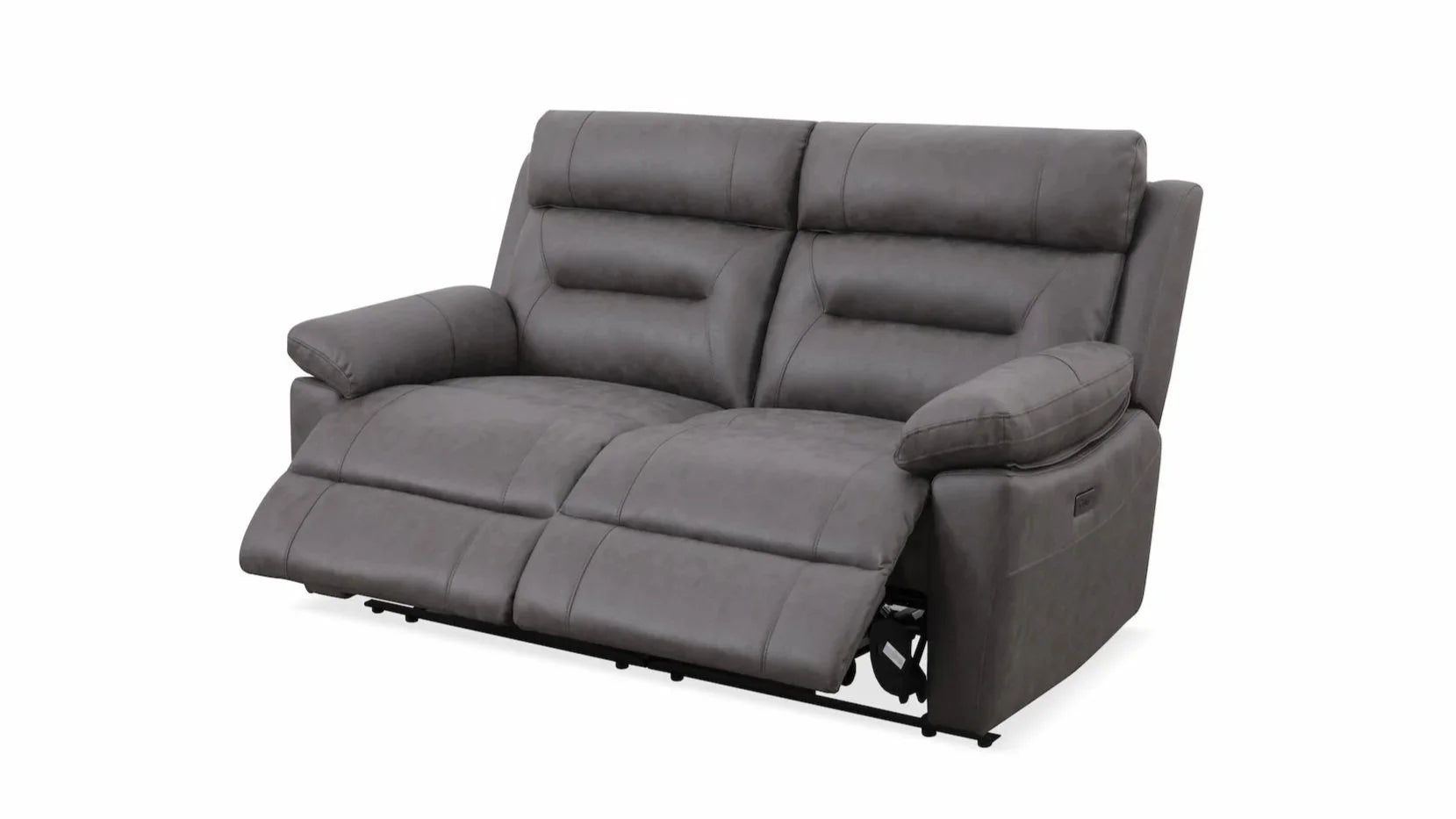 Lucca Inc Lay-Z-Boy Style Fabric Power Recliner 2 Seater Sofa