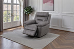 Lucca Inc Lay-Z-Boy Style Fabric Power Recliner Armchair