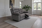 Lucca Inc Lay-Z-Boy Style Fabric Power Recliner 3 Seater Sofa