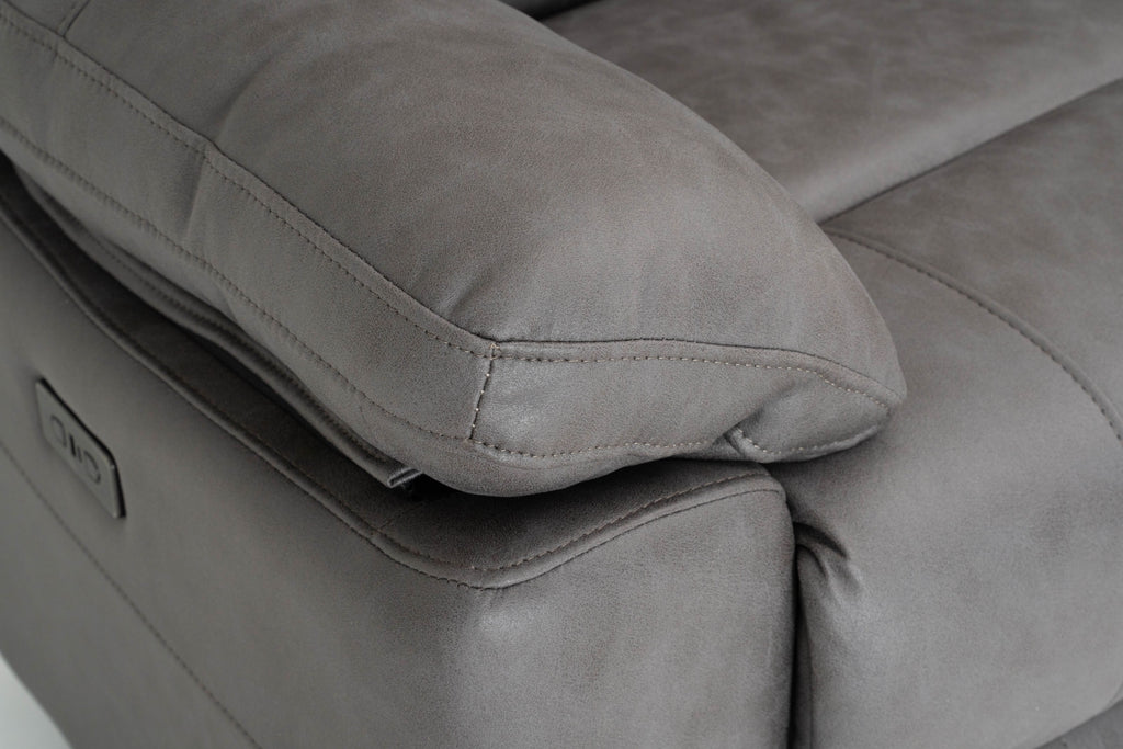 Lucca Inc Lay-Z-Boy Style Fabric Power Recliner Armchair