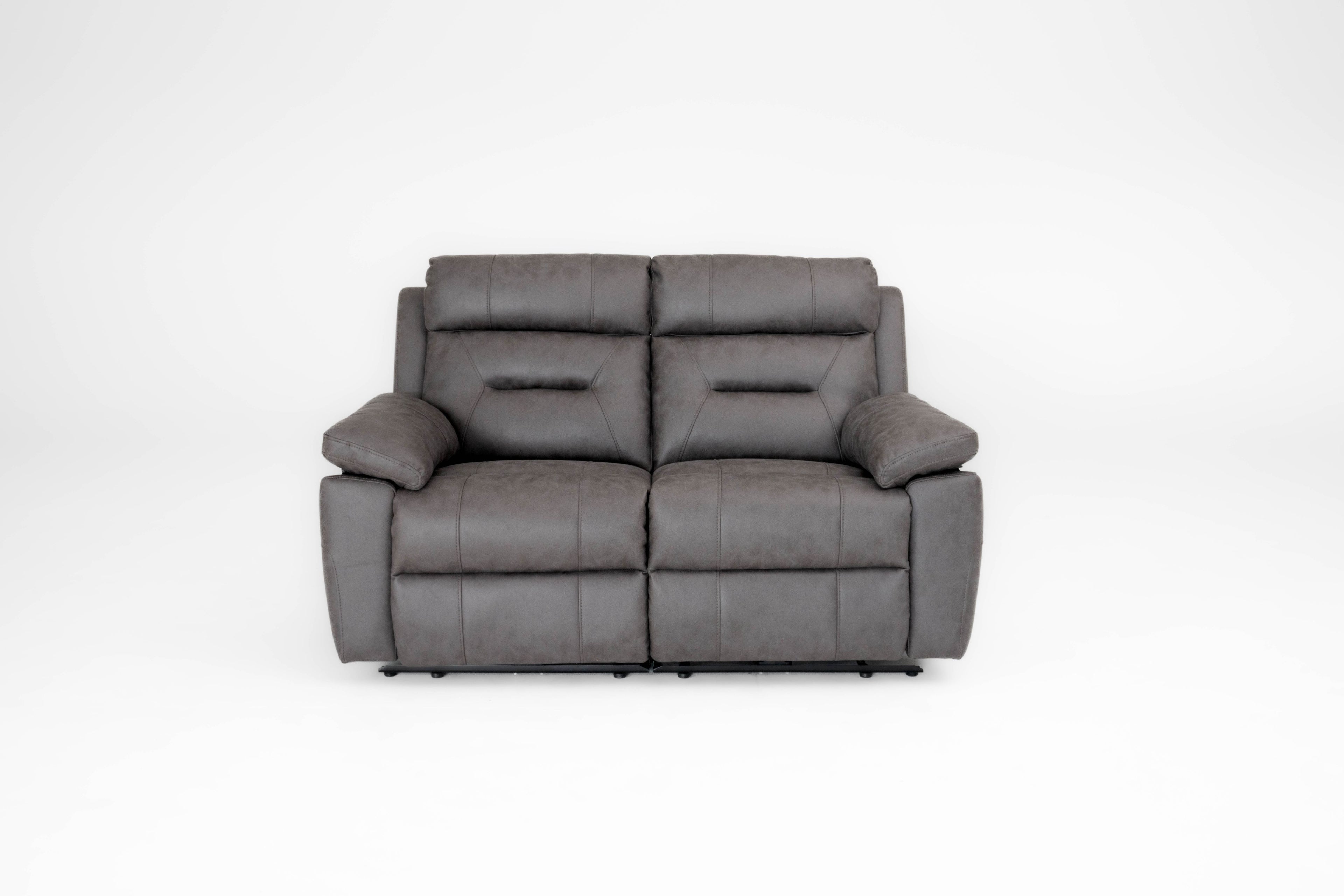 Lucca Inc Lay-Z-Boy Style Fabric Power Recliner 2 Seater Sofa