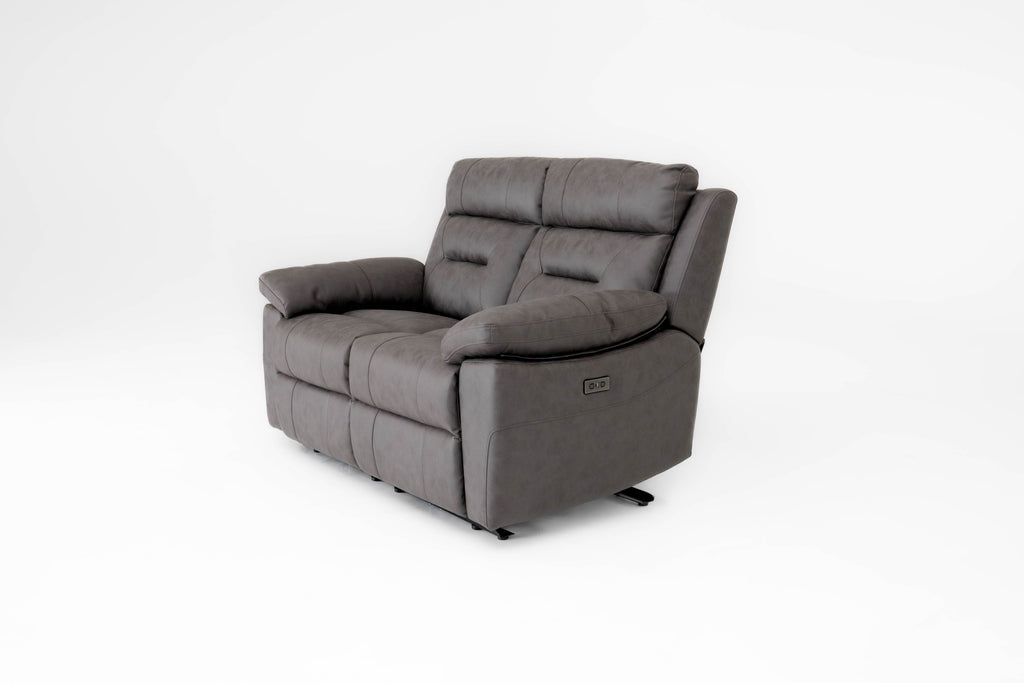 Lucca Inc Lay-Z-Boy Style Fabric Power Recliner 2 Seater Sofa