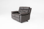 Lucca Inc Lay-Z-Boy Style Fabric Power Recliner 2 Seater Sofa