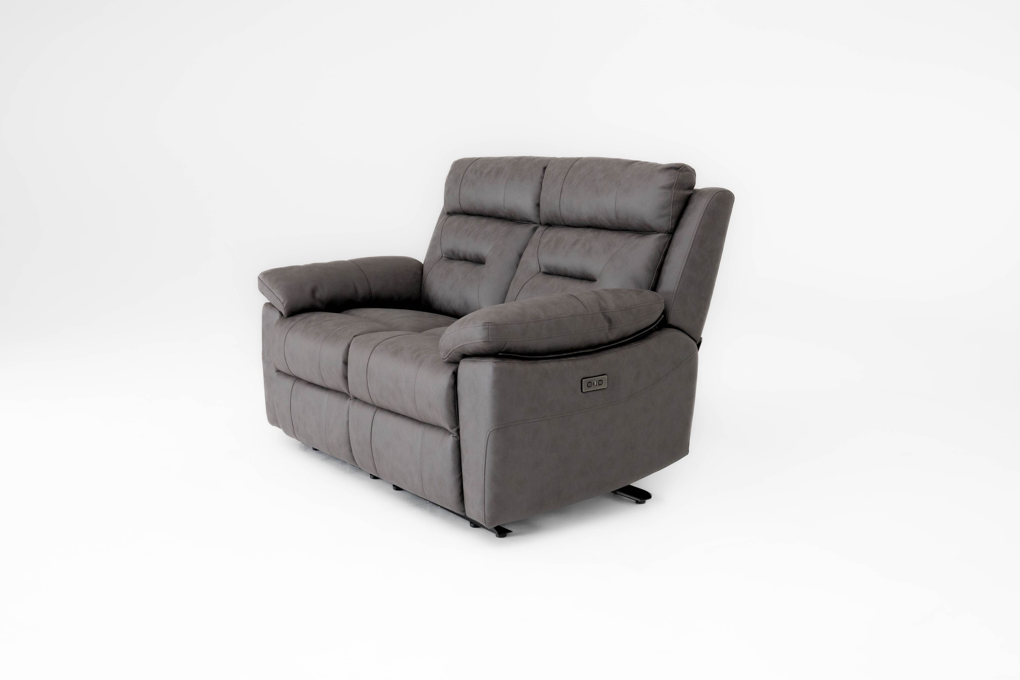 Lucca Inc Lay-Z-Boy Style Fabric Power Recliner 2 Seater Sofa