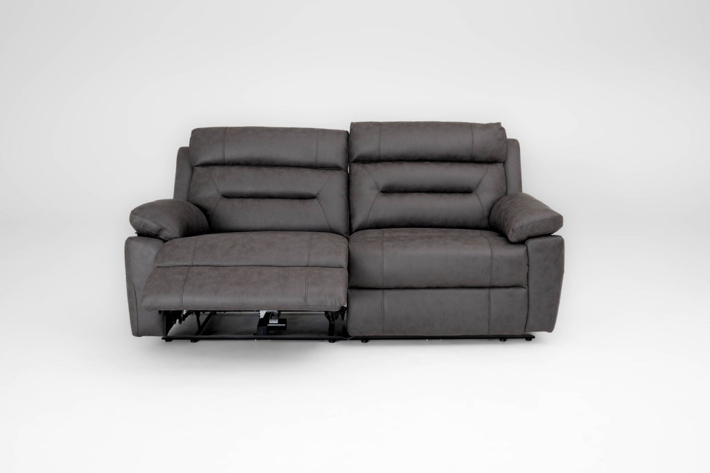 Lucca Inc Lay-Z-Boy Style Fabric Power Recliner 3 Seater Sofa ...