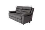 Lucca Inc Lay-Z-Boy Style Fabric Power Recliner 3 Seater Sofa