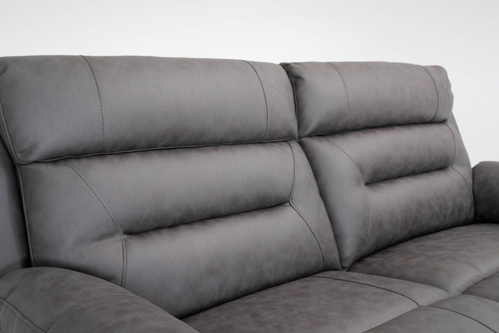 Lucca Inc Lay-Z-Boy Style Fabric Power Recliner 3 Seater Sofa ...