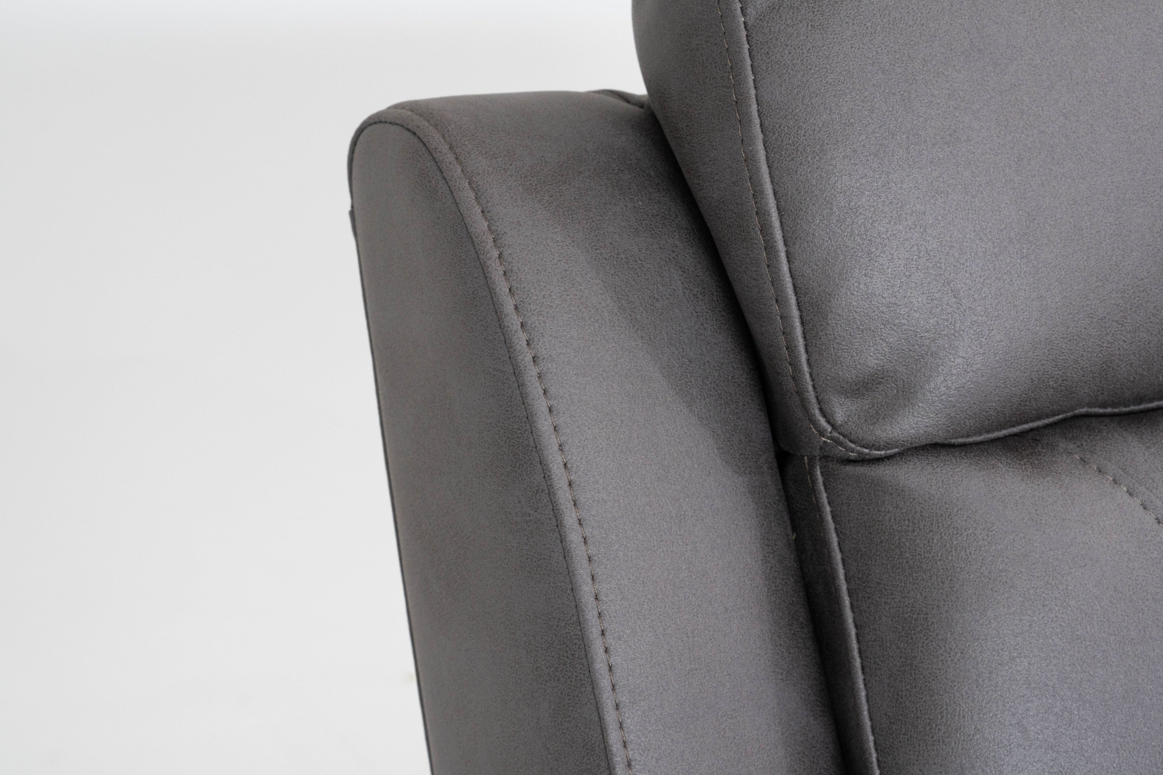 Lucca Inc Lay-Z-Boy Style Fabric Power Recliner 3 Seater Sofa