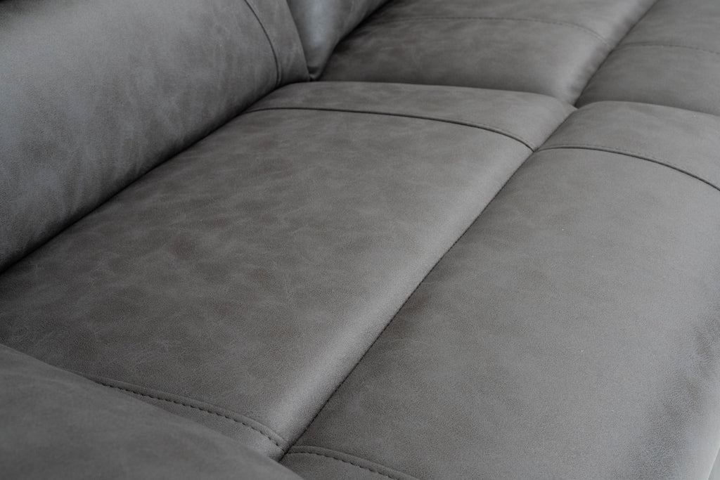 Lucca Inc Lay-Z-Boy Style Fabric Power Recliner 3 Seater Sofa