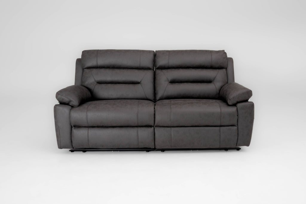 Lucca Inc Lay-Z-Boy Style Fabric Power Recliner 3 Seater Sofa