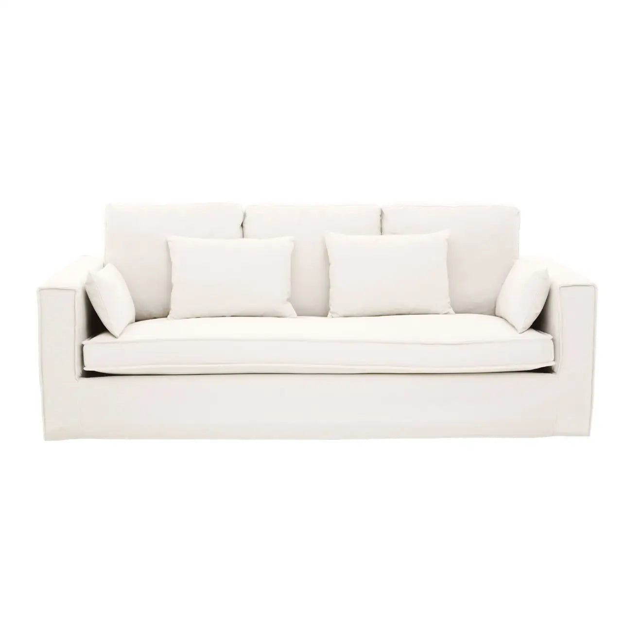 Menton 3 Seat Cream Sofa