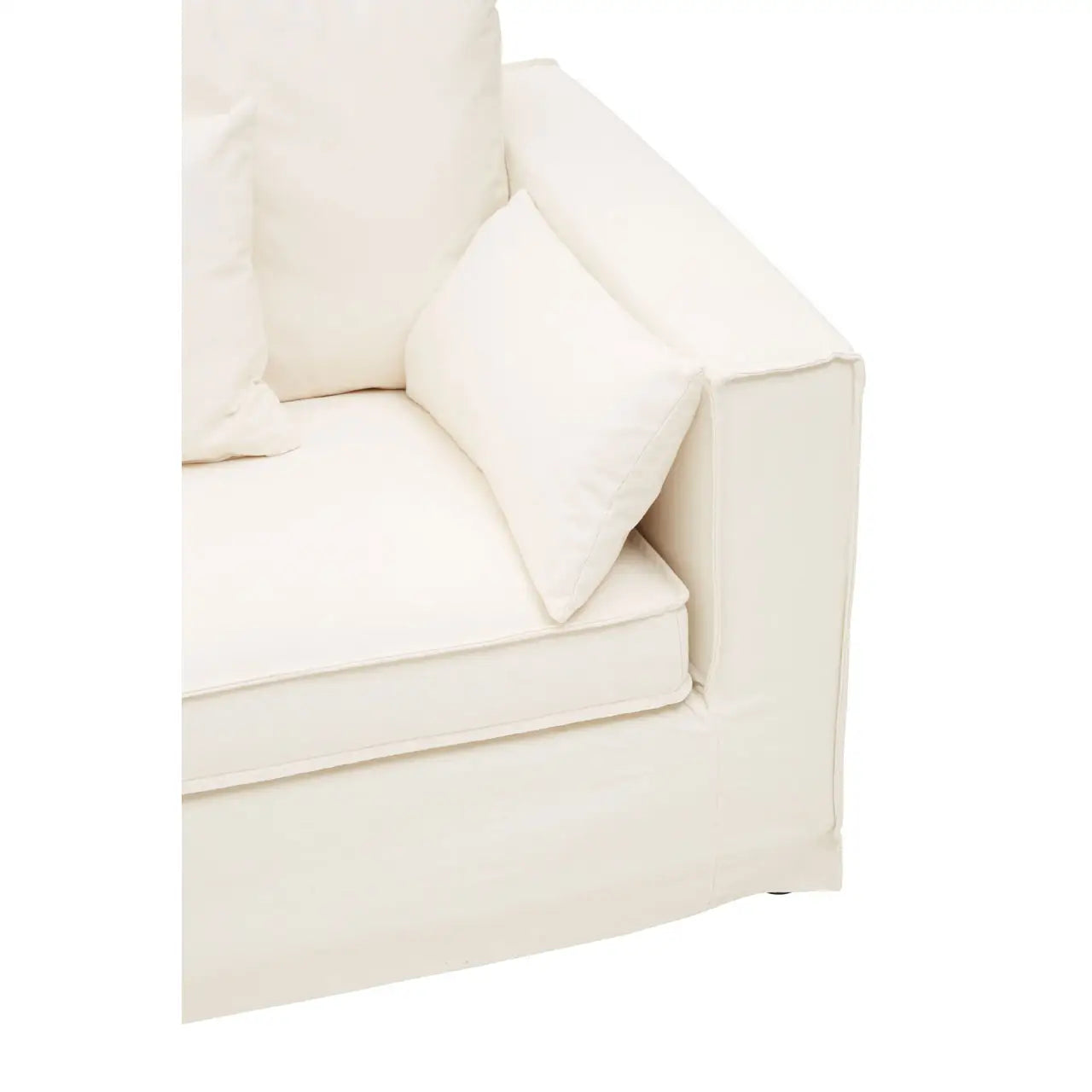 Menton 3 Seat Cream Sofa