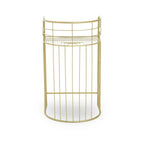 Rabia Gold Finish Lounge Chair