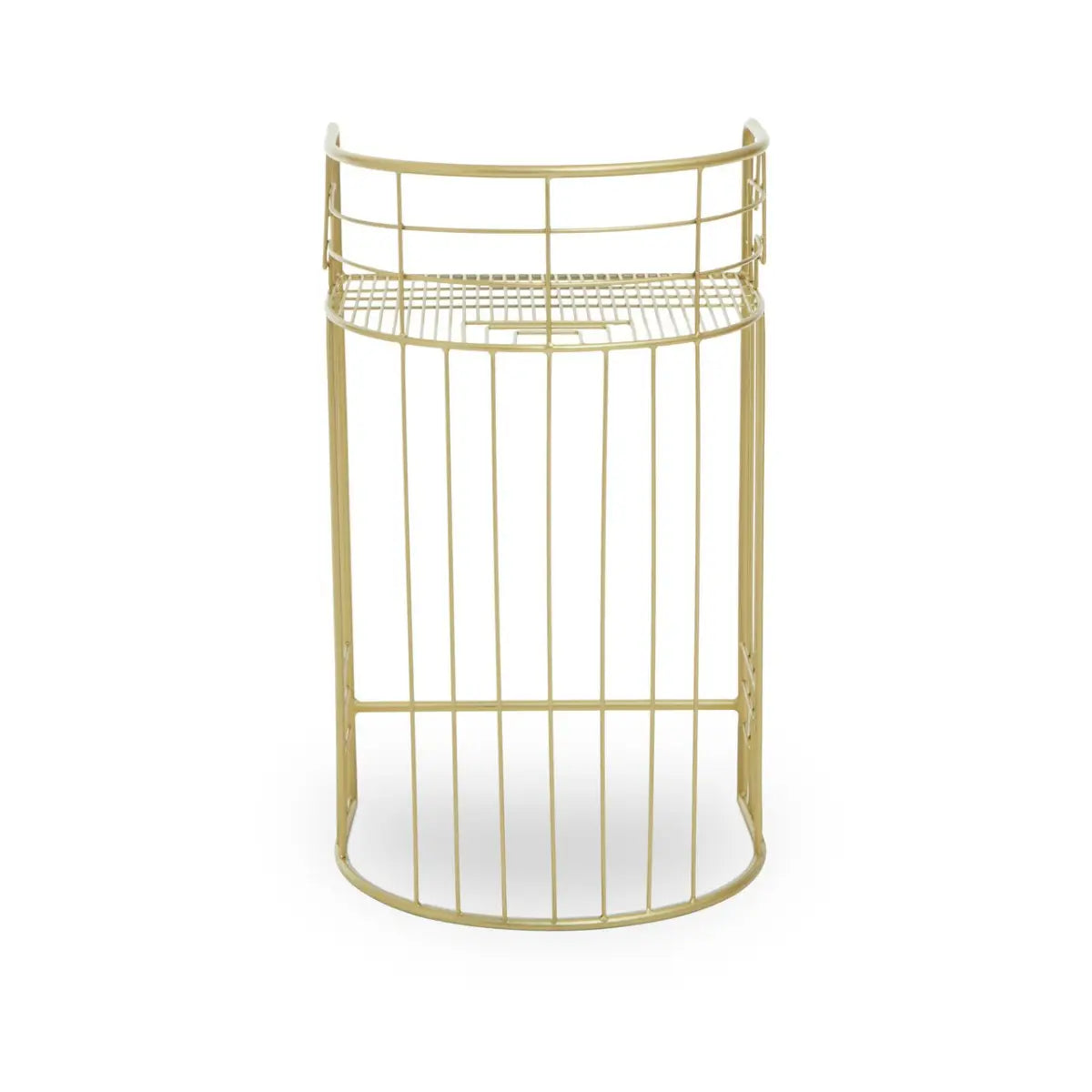 Rabia Gold Finish Lounge Chair