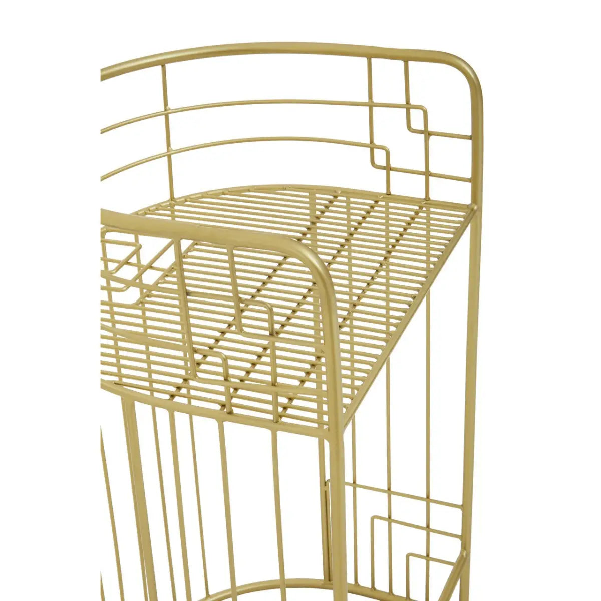 Rabia Gold Finish Lounge Chair