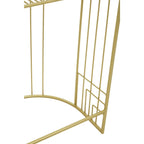 Rabia Gold Finish Lounge Chair