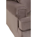 Ralph Three Seat Mink Velvet Sofa