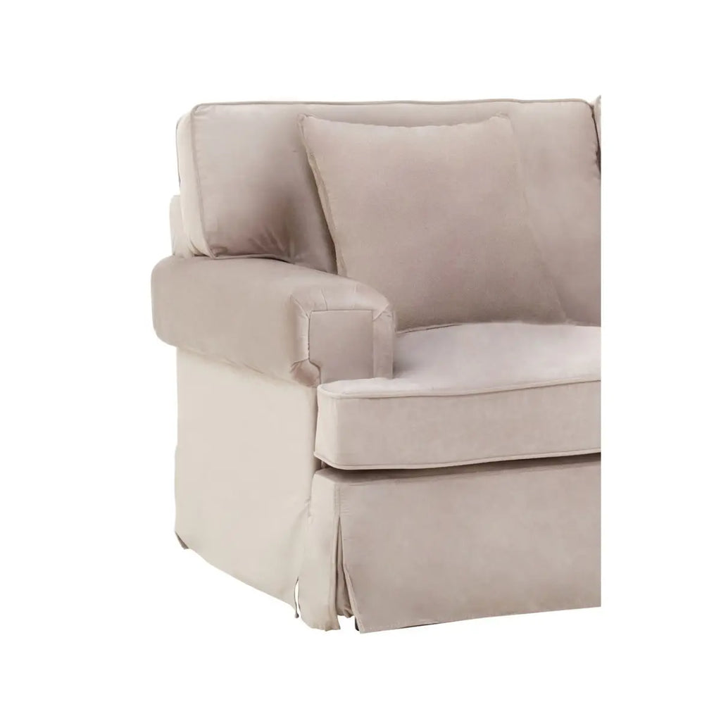 Ralph Two Seat Mink Velvet Sofa