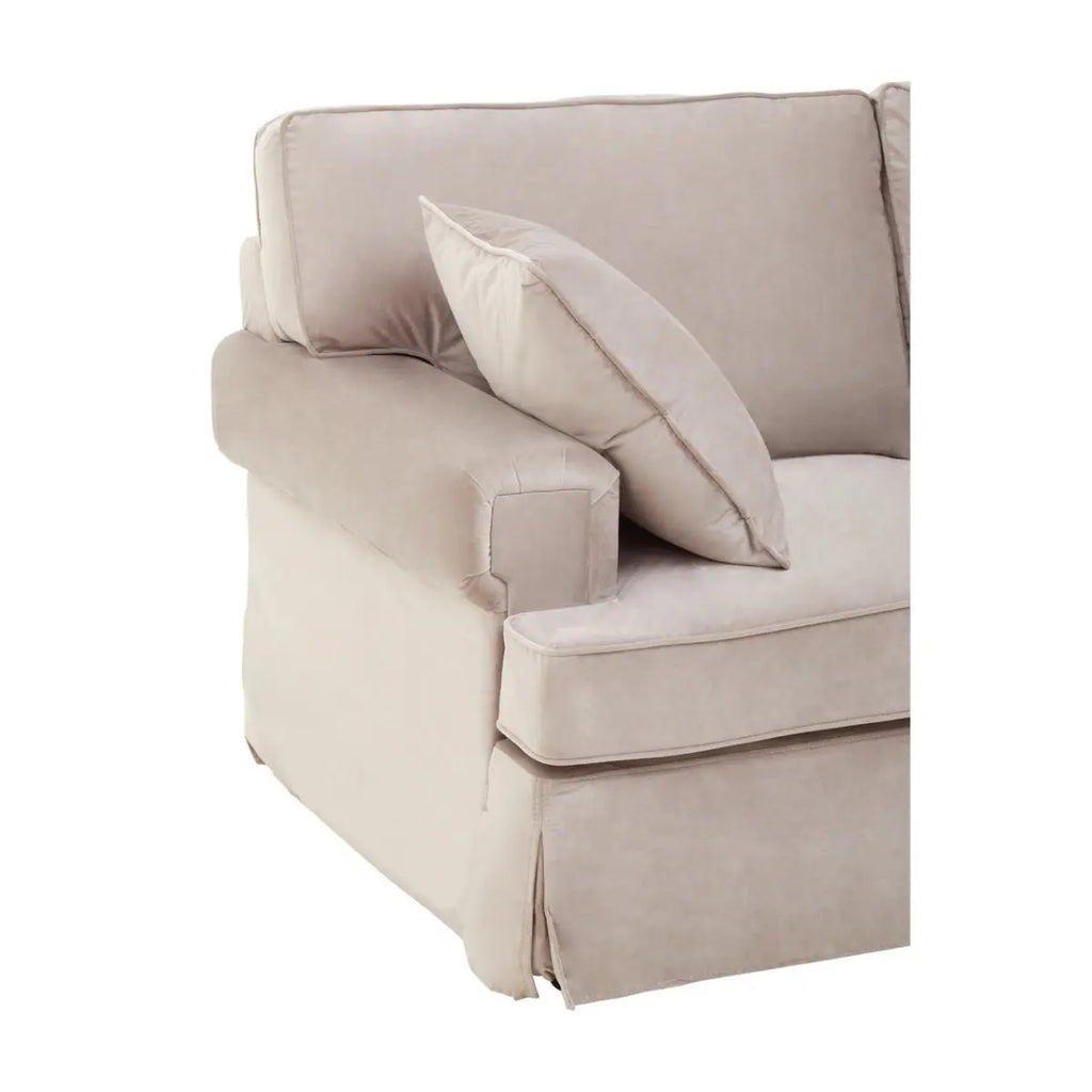 Ralph Two Seat Mink Velvet Sofa