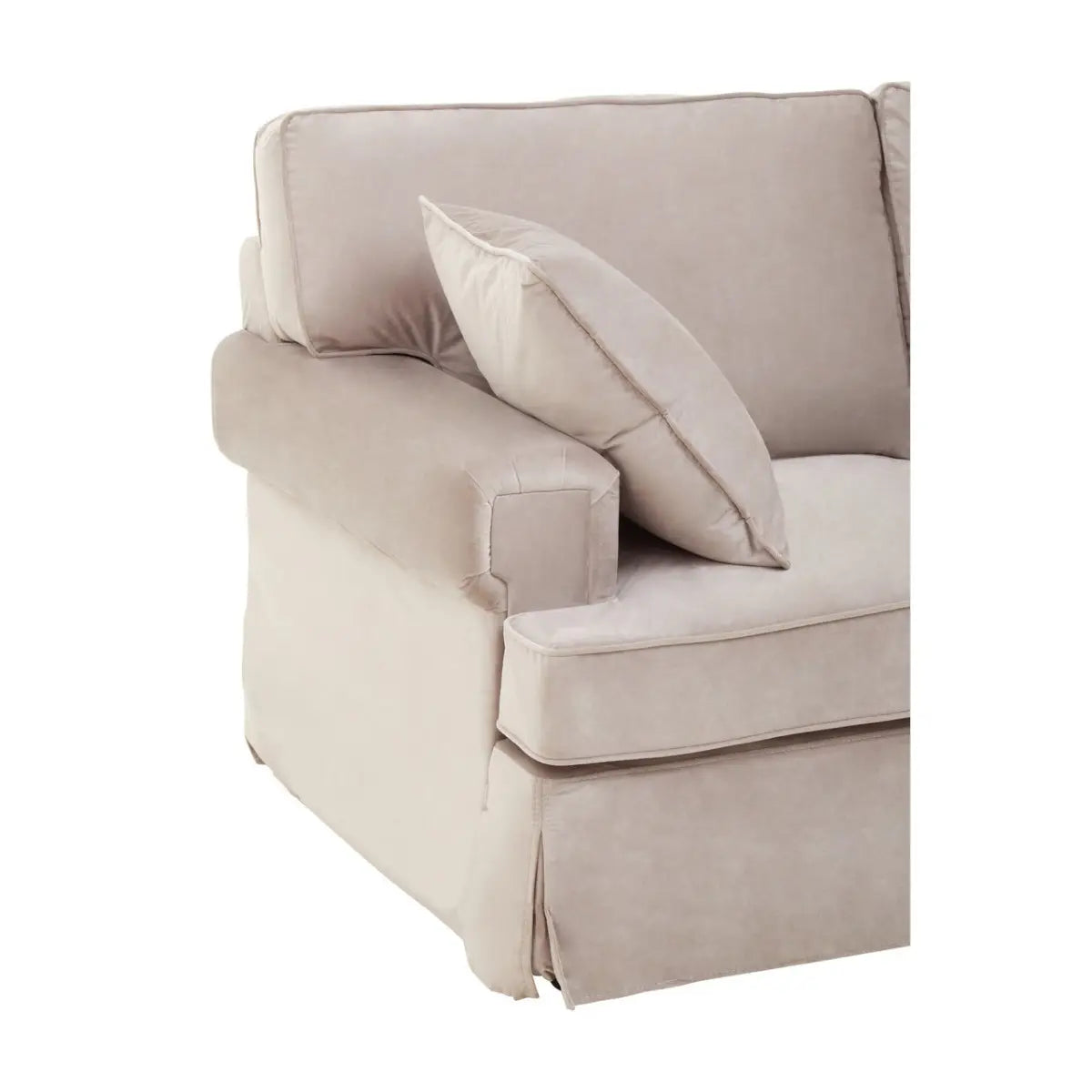 Ralph Two Seat Mink Velvet Sofa