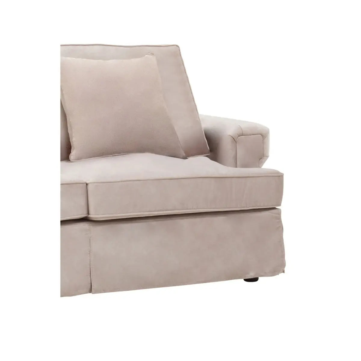 Ralph Two Seat Mink Velvet Sofa