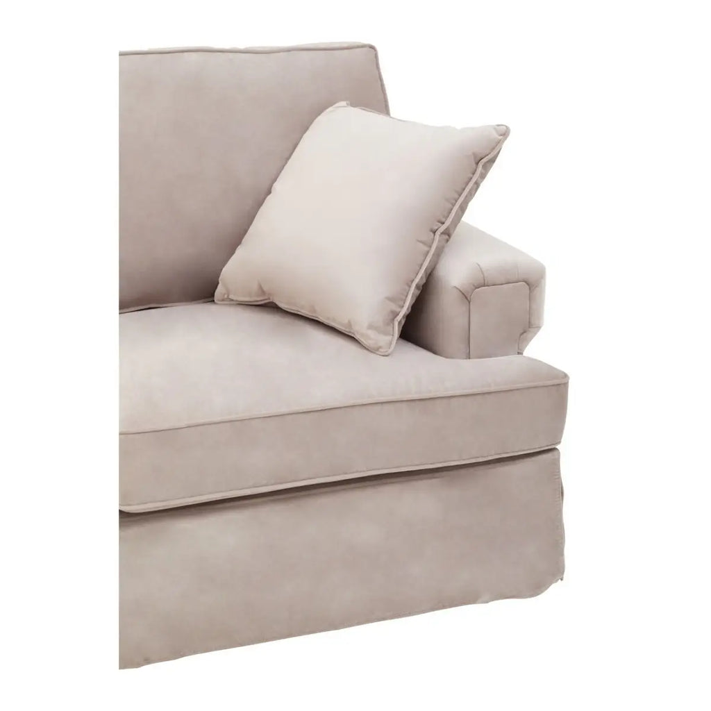 Ralph Two Seat Mink Velvet Sofa