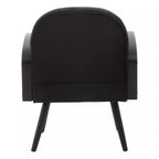 Hala Black Velvet Armchair
