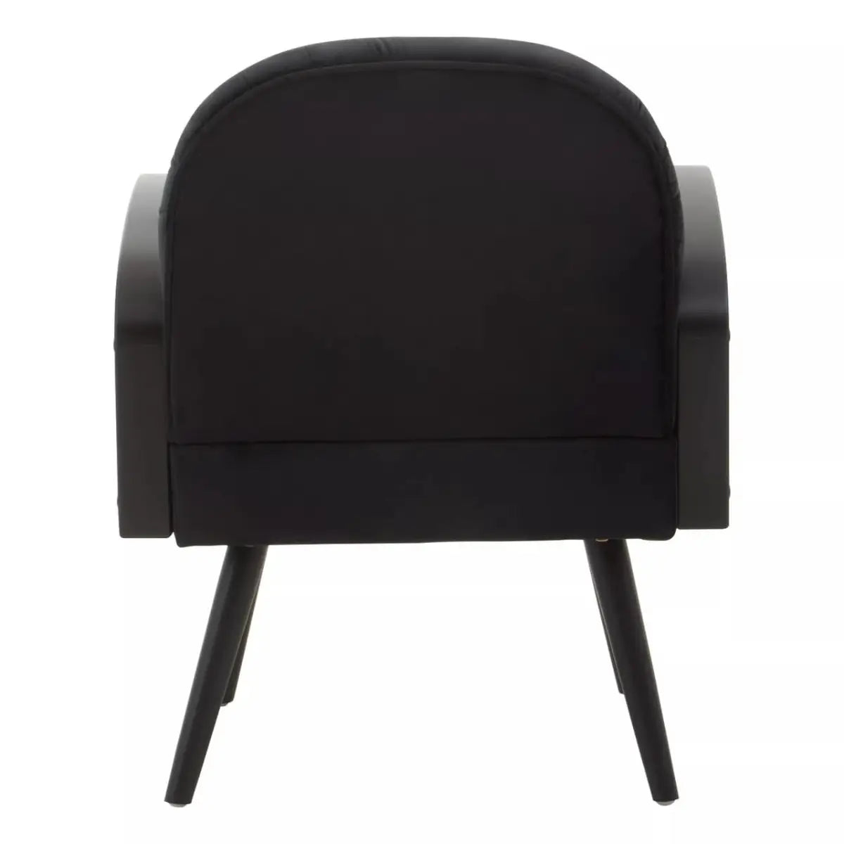 Hala Black Velvet Armchair