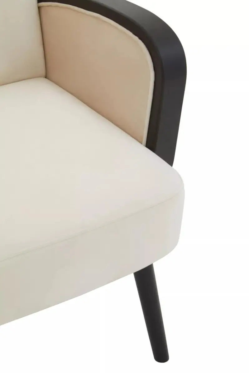 Hala Natural Velvet Armchair