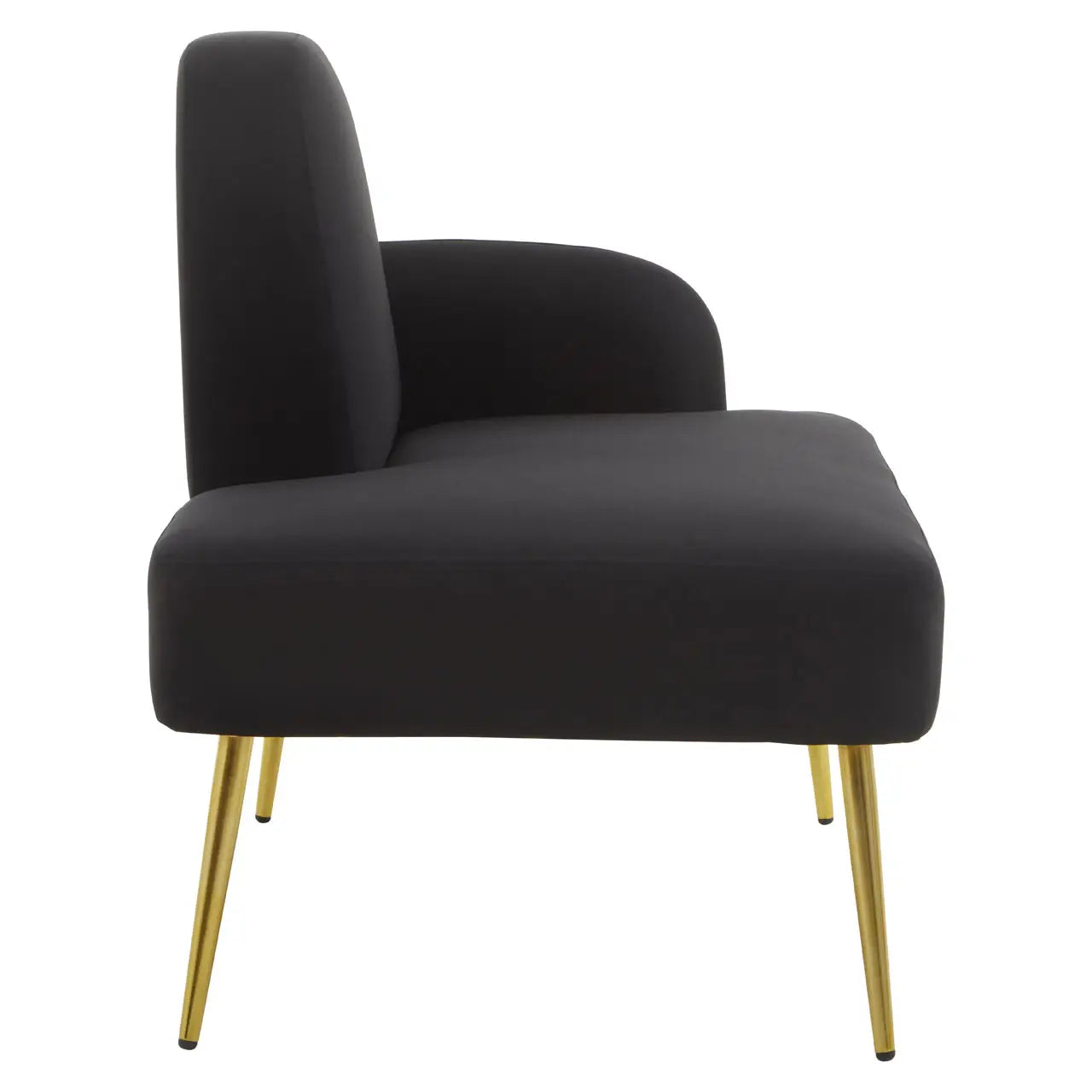 Heather Black Chaise Lounge