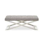 Gilden Grey Bench With Cross Base