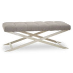 Gilden Grey Bench With Cross Base