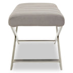 Gilden Grey Bench With Cross Base