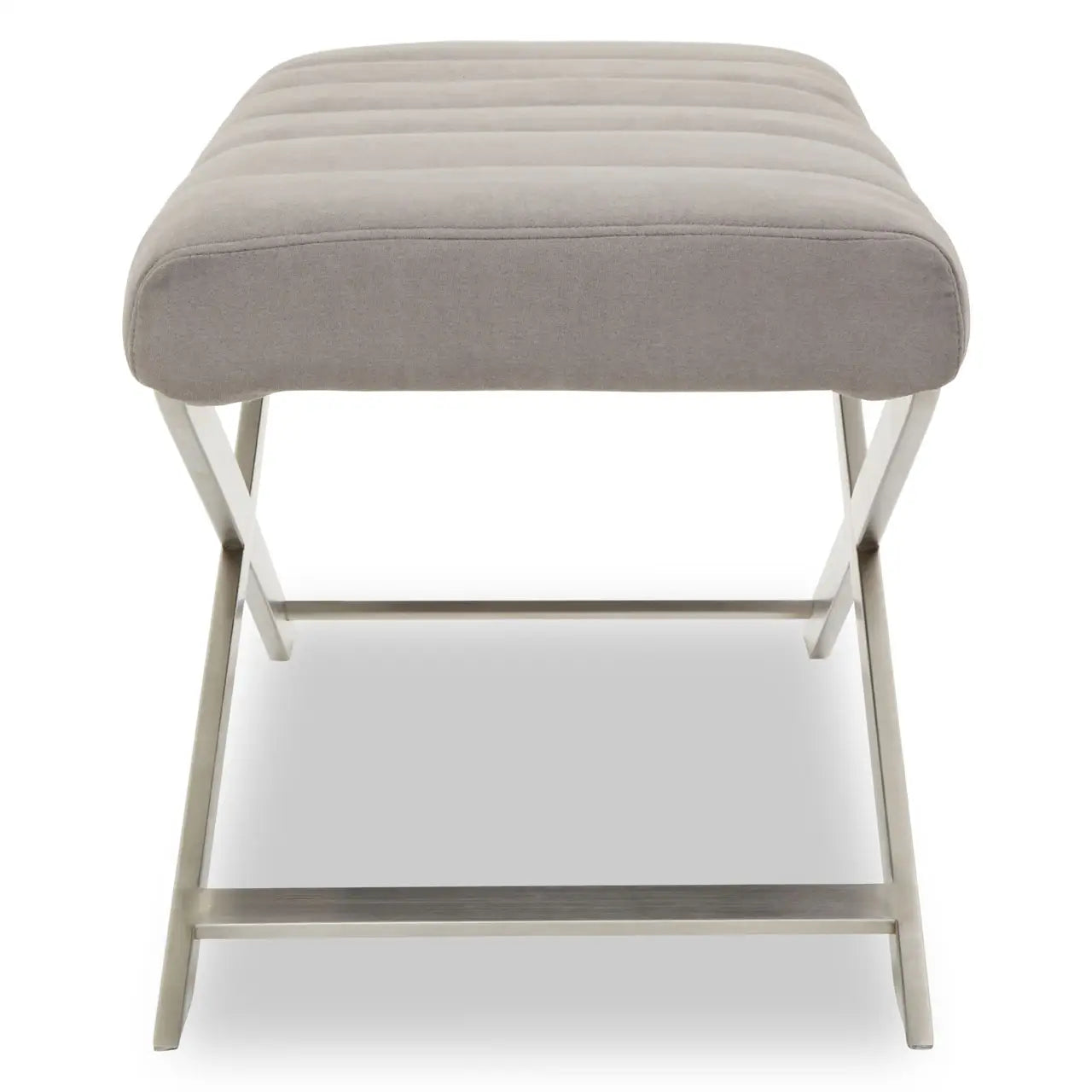Gilden Grey Bench With Cross Base
