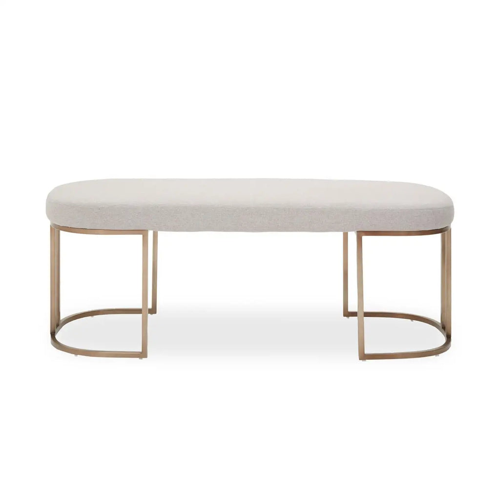 Gilden Natural Bench With Curved Base