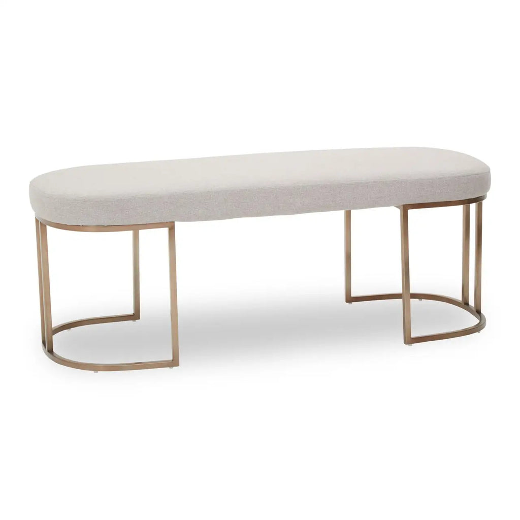 Gilden Natural Bench With Curved Base