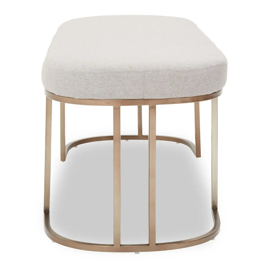 Gilden Natural Bench With Curved Base