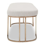 Gilden Natural Bench With Curved Base