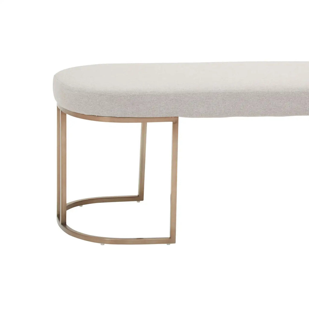 Gilden Natural Bench With Curved Base