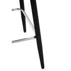 Warren Black Velvet Bar Chair