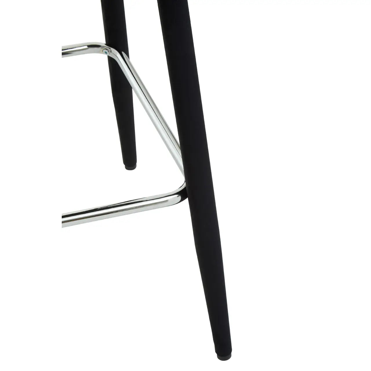 Warren Black Velvet Bar Chair