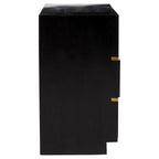Sarter Four Drawer Black Mango Wood Chest