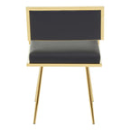 Azalea Black Faux Leather Dining Chair