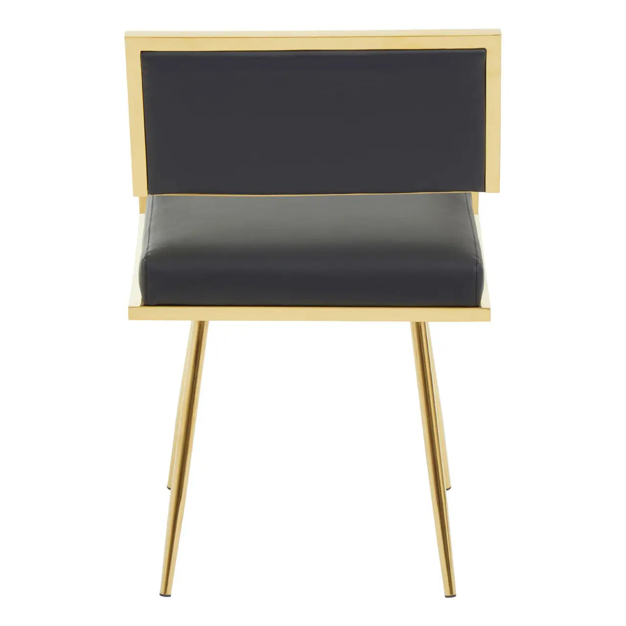 Azalea Black Faux Leather Dining Chair