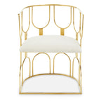 Azalea Natural And Gold Finish Chair